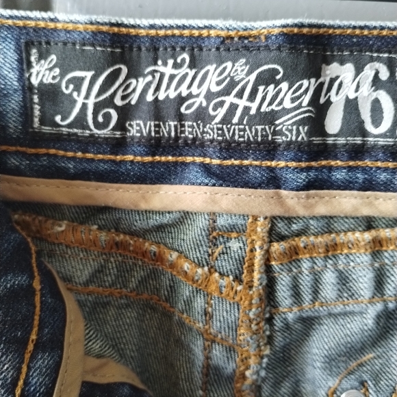 Super Distressed The Heritage by America Jeans sz 38 x 34 - Picture 7 of 16
